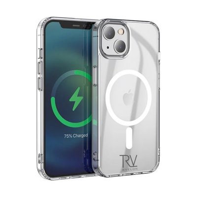 iPhone 14 Plus Stöttåligt Skal RV MagSafe - Transparent