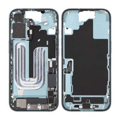 iPhone 16 Mittenram med smådelar - Grön OEM