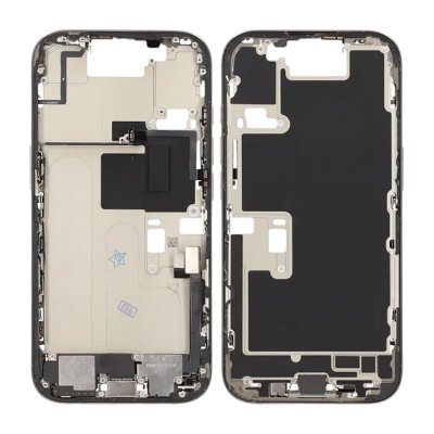 iPhone 16 Pro Mittenram med smådelar - Naturlig Titan OEM