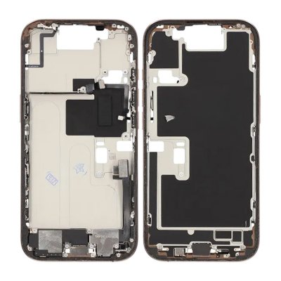 iPhone 16 Pro Mittenram med smådelar - Sandfärgad Titan OEM