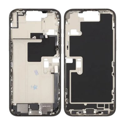 iPhone 16 Pro Max Mittenram med smådelar - Naturlig Titan OEM
