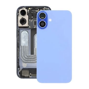 iPhone 16 Plus Baksida Glas med Magnet och Kameralins - Blå
