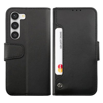 Samsung Galaxy S23 Plånboksfodral med Extra Kortfack - Svart