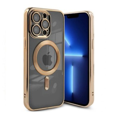 Luxury Mobilskal med Magsafe iPhone 13 Pro Max - Guld