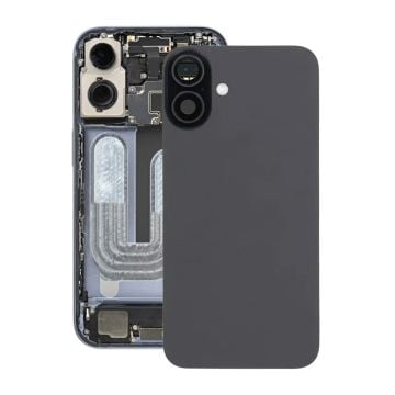 iPhone 16 Plus Baksida Glas med Magnet och Kameralins - Svart