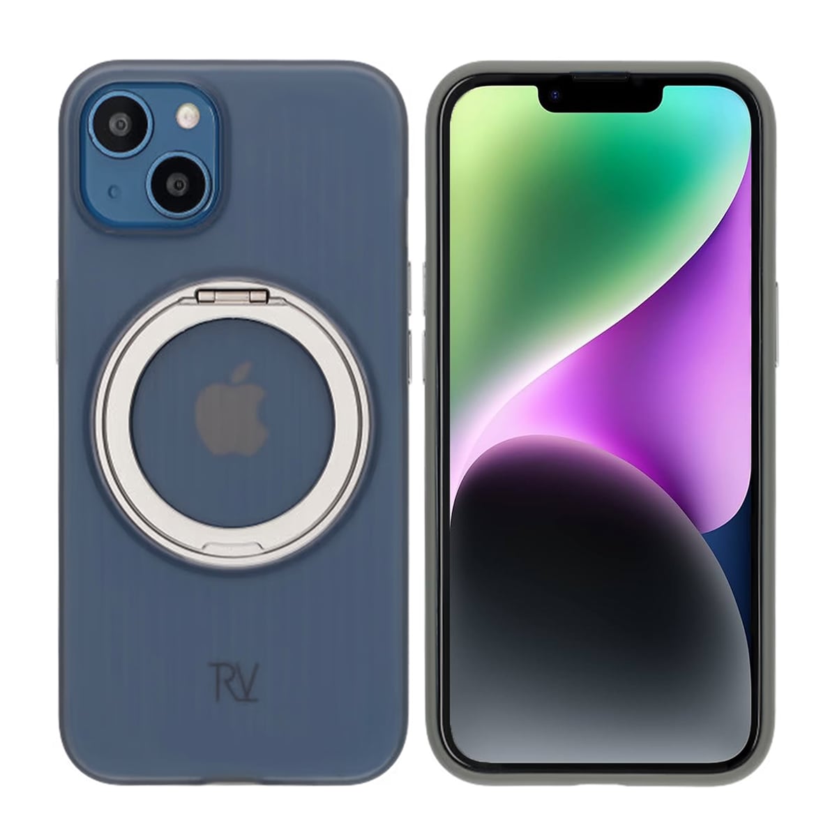 iPhone 13/14 RV Skal Roterande Magnet Stativ - Grå