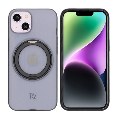iPhone 14 RV Skal Roterande Magnet Stativ - Svart