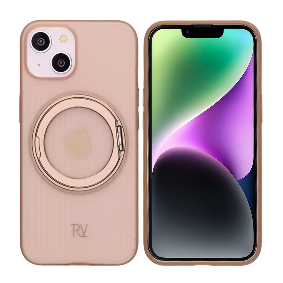iPhone 13/14 RV Skal Roterande Magnet Stativ - Brons
