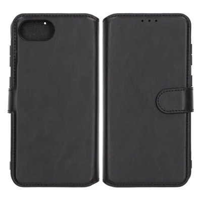 RV Plånboksfodral Magnet för iPhone 16e - Svart
