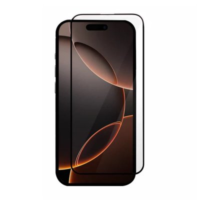 Skärmskydd iPhone 14 Pro Max - 3D Härdat Glas Svart