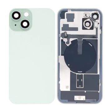 iPhone 15 Plus Baksida Glas OEM Grön med NFC-flex och smådelar