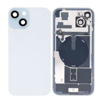 iPhone 15 Plus Baksida Glas OEM Vit med NFC-flex och smådelar
