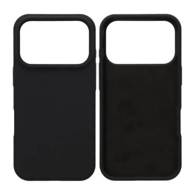 Mobilskal Mjukt Silikon för iPhone 17 Pro Max - Svart