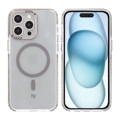 iPhone 15 Pro Max RV Mobilskal Magnet Förstärkt - Grå