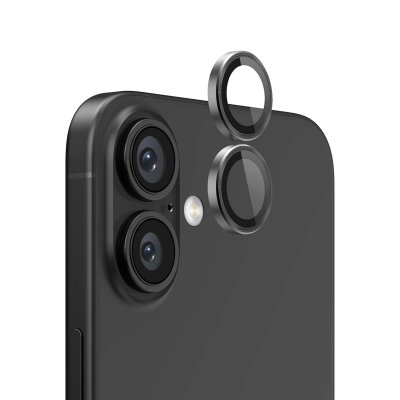 iPhone 16 Plus/16 Lins Kameraskydd - Svart