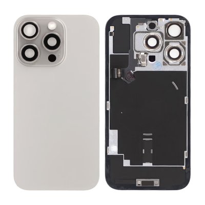 iPhone 16 Pro Baksida Glas - Naturlig Titan