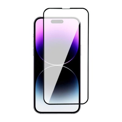 Skärmskydd iPhone 16 Plus/15 Plus - 3D Härdat Glas Svart