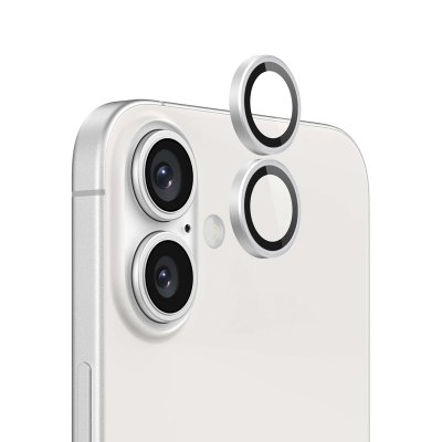 iPhone 16 Plus/16 Lins Kameraskydd - Silver