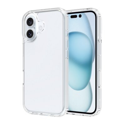 iPhone 16 Plus Mobilskal Stöttåligt RV - Transparent