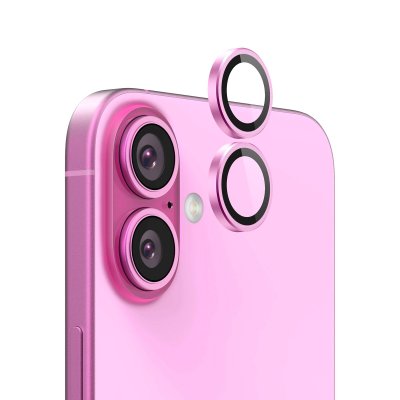 iPhone 16/16 Plus Lins Kameraskydd - Röd