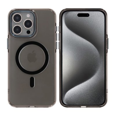 iPhone 15 Pro Mobilskal TPU med Magnet RV - Svart