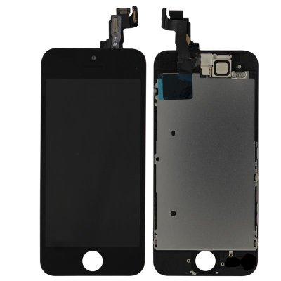 iPhone SE (2016) komplett LCD skärm med Smådelar - Svart