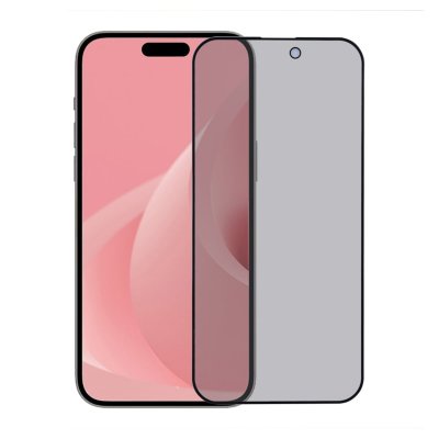 Skärmskydd iPhone 17/16 Pro Heltäckande Privacy Härdat Glas