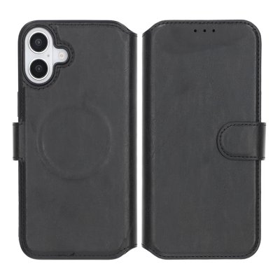 iPhone 16 Plus Plånboksfodral RV - Svart