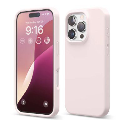 iPhone 16 Pro Max Mobilskal Silikon RV - Rosa