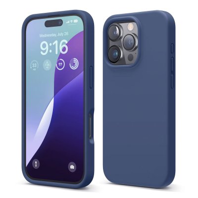 iPhone 16 Pro Max Mobilskal Silikon RV - Blå