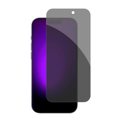 Skärmskydd iPhone 16 Plus/15 Plus - Privacy 3D Härdat Glas