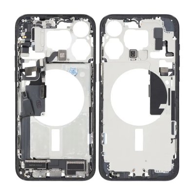 iPhone 15 Pro Max Mittenram med smådelar OEM (Premium) - Blå Titan