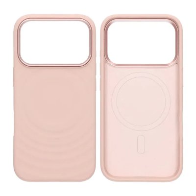 Mobilskal Silikon med Magsafe för iPhone 17 Pro - Rosa