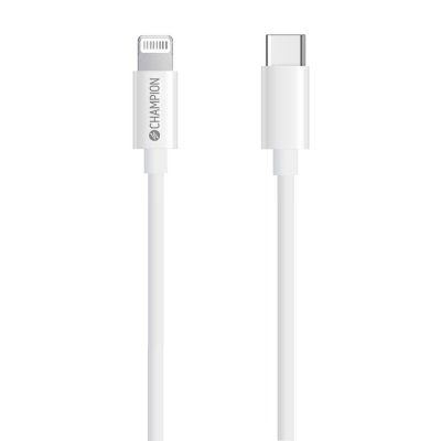 Champion kabel USB-C till Lightning 1m Ladd & Synk - Vit