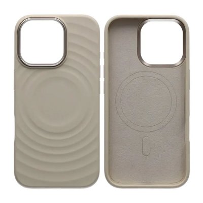 Mobilskal Silikon med Magsafe för iPhone 17 - Beige