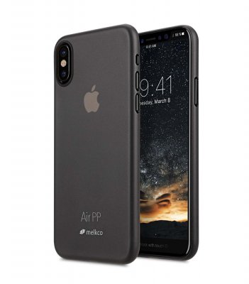 Melkco iPhone X/XS Skal Transparent Air PP - Svart