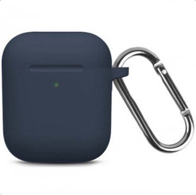 Airpods 1 & 2 Silikon Skyddsfodral - Mörkblå