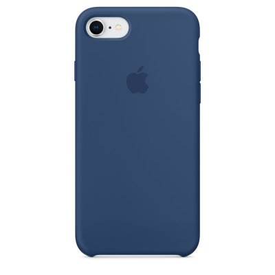 Apple iPhone 8 / 7 / SE 2 Silikonskal Original - Cobalt Blå, bild 2