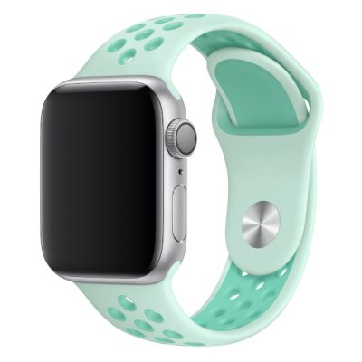 Armband till Apple Watch (42 - 44mm) - Tropisk Turkos/Vit