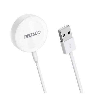 Apple Watch Trådlös laddare USB-A 1m kabel - Vit