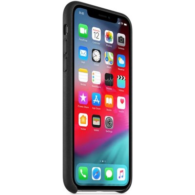 Apple iPhone XS Läderfodral - Svart, bild 3