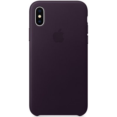 Apple Läderskal Original för iPhone X/XS - Aubergine, bild 2