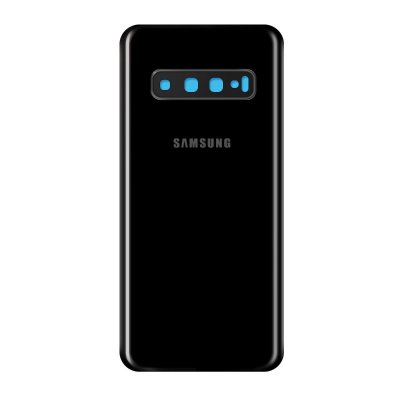 Samsung Galaxy S10 Baksida med klister - Svart