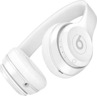 Beats Solo3 Wireless On-Ear Hörlurar - Glansig Vit, bild 4