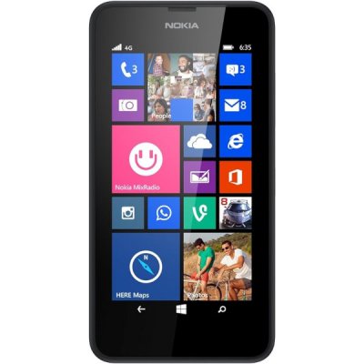 Begagnad Nokia Lumia 635 16GB i Bra Skick Grade B - Svart