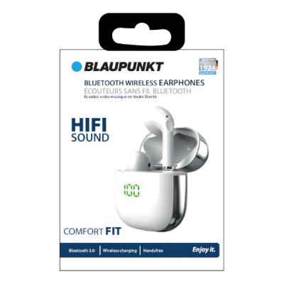 Blaupunkt BLP 4899 In-ear hörlurar BT TWS - Vit/Silver, bild 2