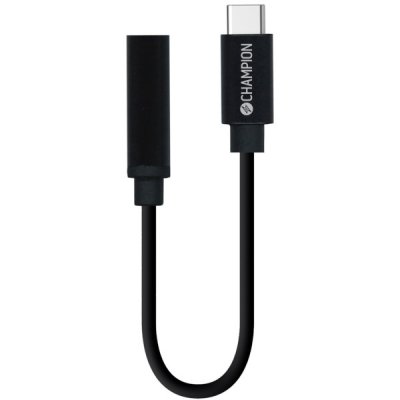 Champion 3.5 mm till USB-C Adapter - Svart