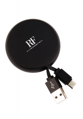 Richmond & Finch Cable Winder TYPE C & MICRO-USB - Svart