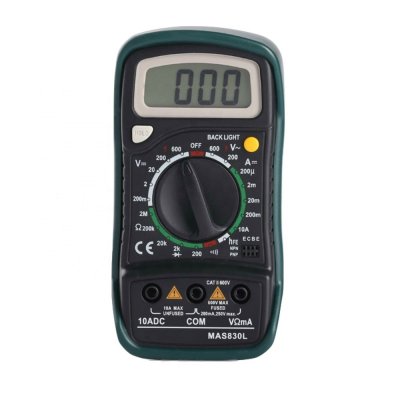 Bärbar Digital Multimätare för Ohm, Volt, Amp