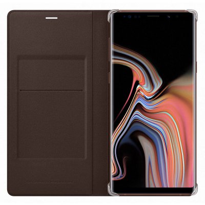 Samsung Galaxy Note 9 Leather View Cover - Brun, bild 2